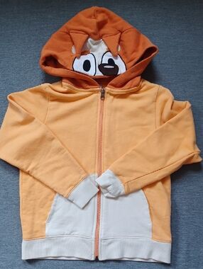 Bingo Character French Terry Hoodie. Girl Size 8.